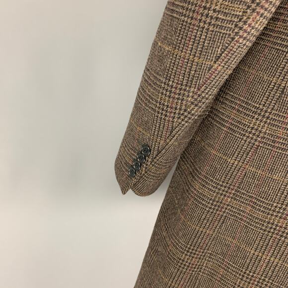 PS by PAUL SMITH Size 42 Olive Black Plaid Wool Nylon Coat - Picture 5 of 7